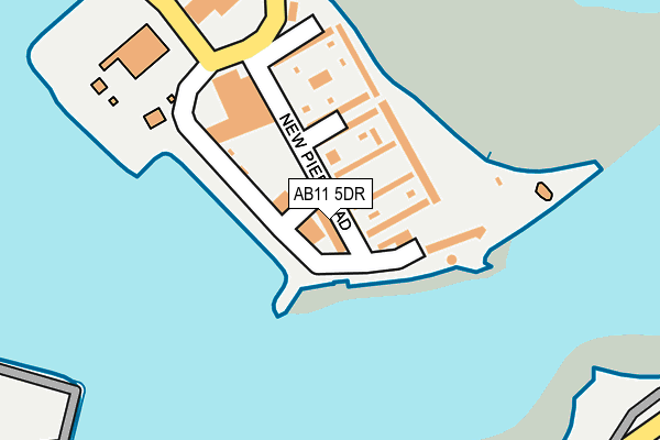 AB11 5DR map - OS OpenMap – Local (Ordnance Survey)