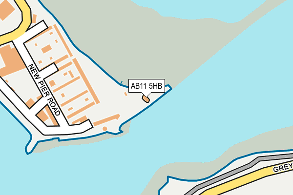 AB11 5HB map - OS OpenMap – Local (Ordnance Survey)