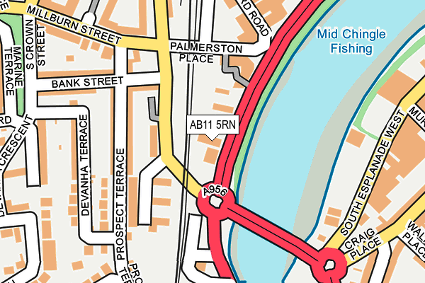 AB11 5RN map - OS OpenMap – Local (Ordnance Survey)
