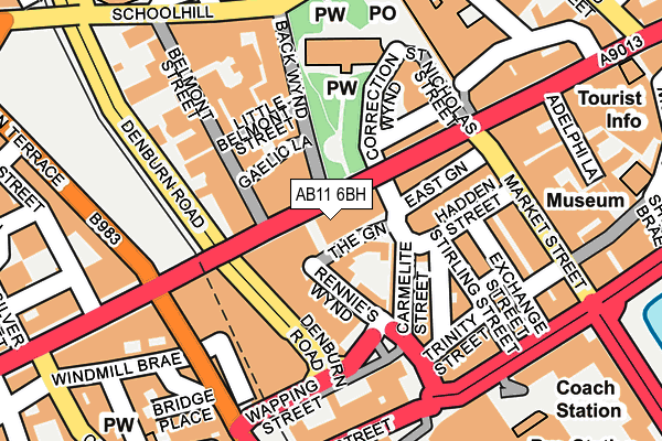 Map of JUST A POUND LTD at local scale