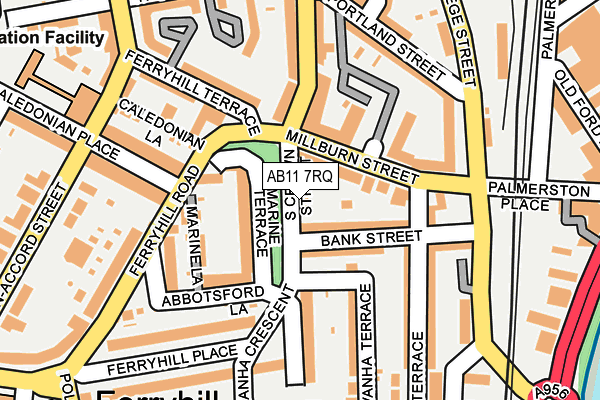 AB11 7RQ map - OS OpenMap – Local (Ordnance Survey)