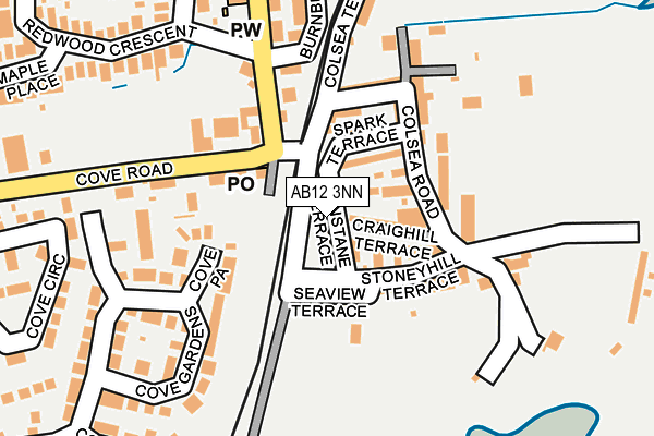 AB12 3NN map - OS OpenMap – Local (Ordnance Survey)