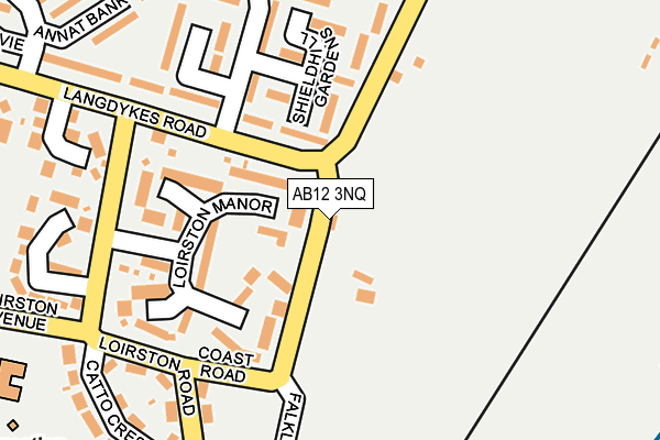 AB12 3NQ map - OS OpenMap – Local (Ordnance Survey)