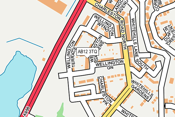 AB12 3TQ map - OS OpenMap – Local (Ordnance Survey)