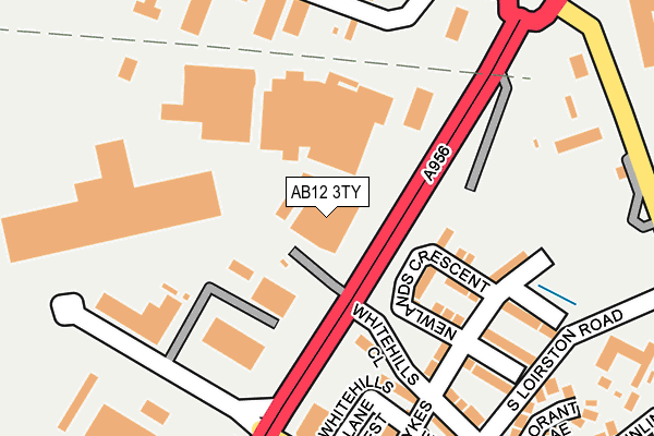 AB12 3TY map - OS OpenMap – Local (Ordnance Survey)