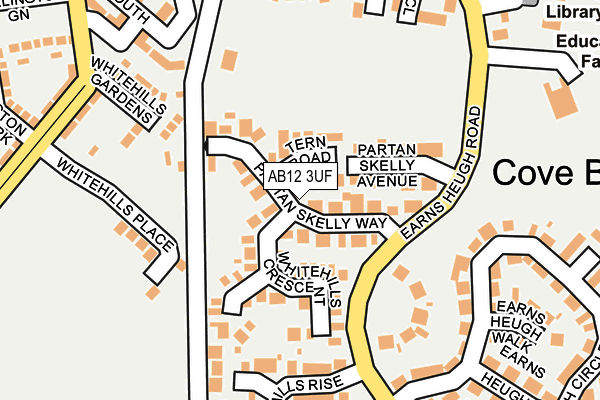 AB12 3UF map - OS OpenMap – Local (Ordnance Survey)