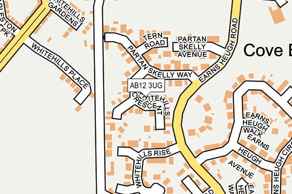 AB12 3UG map - OS OpenMap – Local (Ordnance Survey)
