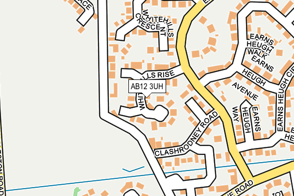 AB12 3UH map - OS OpenMap – Local (Ordnance Survey)