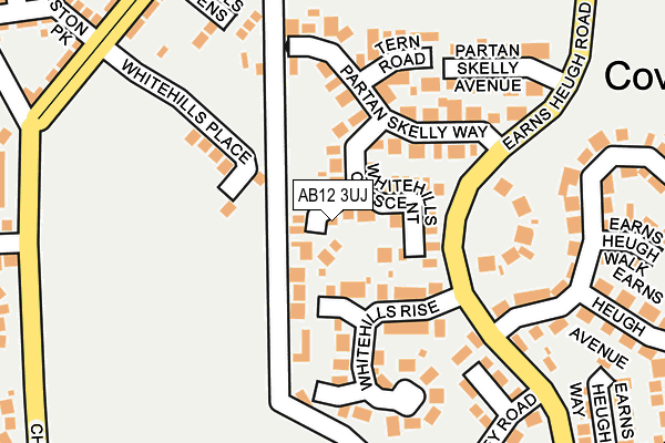 AB12 3UJ map - OS OpenMap – Local (Ordnance Survey)
