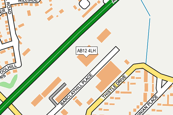 AB12 4LH map - OS OpenMap – Local (Ordnance Survey)