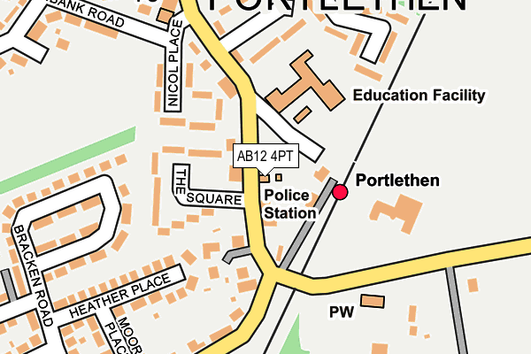Map of THE PORTY WATERING HOLE LTD at local scale