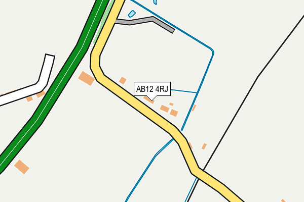 AB12 4RJ map - OS OpenMap – Local (Ordnance Survey)