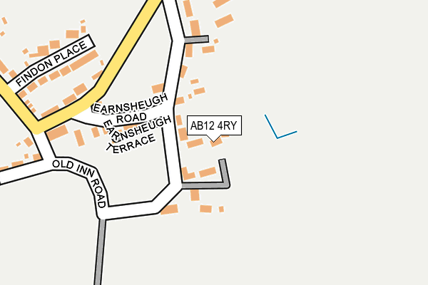 AB12 4RY map - OS OpenMap – Local (Ordnance Survey)