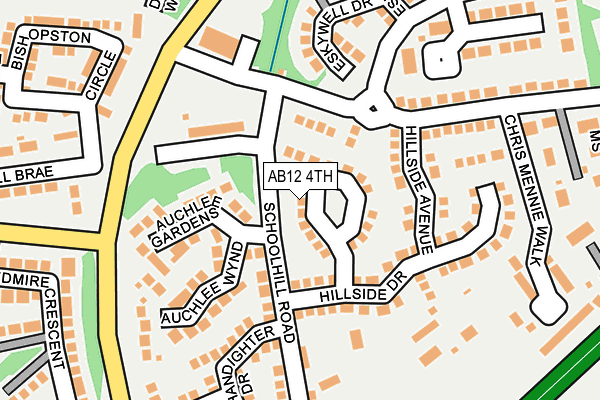 AB12 4TH map - OS OpenMap – Local (Ordnance Survey)