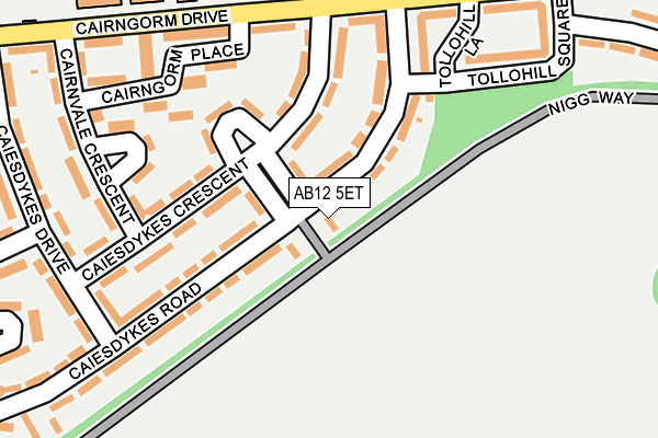 AB12 5ET map - OS OpenMap – Local (Ordnance Survey)