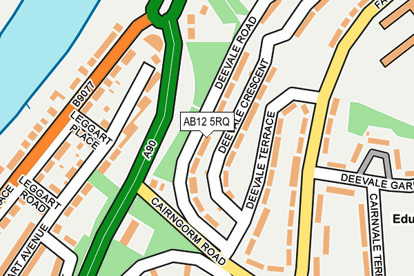 AB12 5RQ map - OS OpenMap – Local (Ordnance Survey)