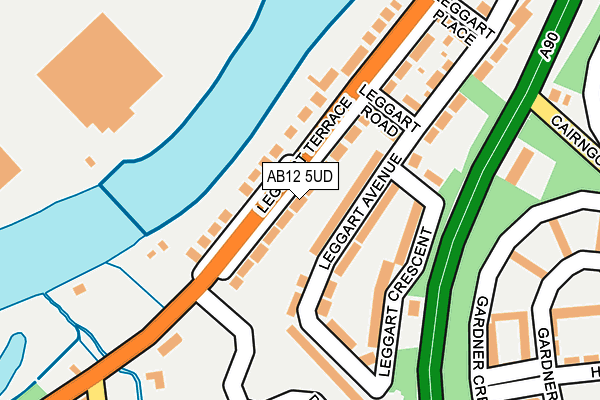 AB12 5UD map - OS OpenMap – Local (Ordnance Survey)