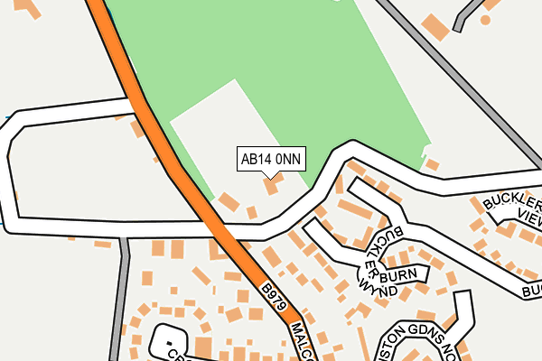 AB14 0NN map - OS OpenMap – Local (Ordnance Survey)