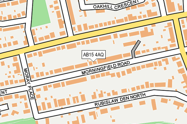 AB15 4AQ map - OS OpenMap – Local (Ordnance Survey)