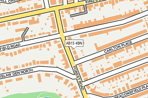 AB15 4BN map - OS OpenMap – Local (Ordnance Survey)
