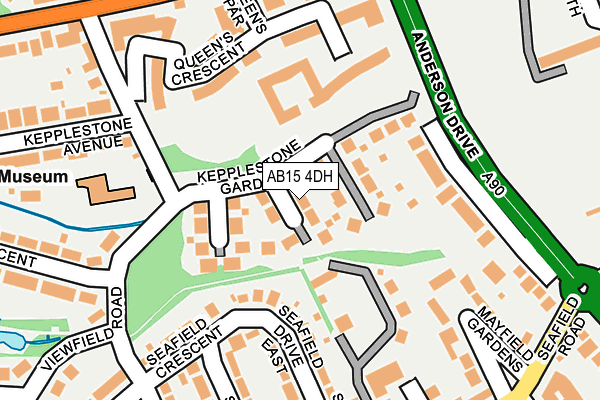 AB15 4DH map - OS OpenMap – Local (Ordnance Survey)