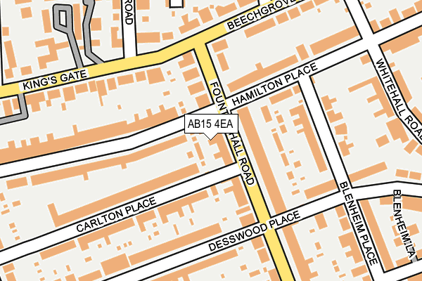 AB15 4EA map - OS OpenMap – Local (Ordnance Survey)