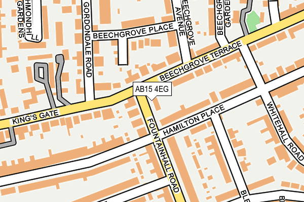 AB15 4EG map - OS OpenMap – Local (Ordnance Survey)