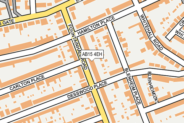 AB15 4EH map - OS OpenMap – Local (Ordnance Survey)