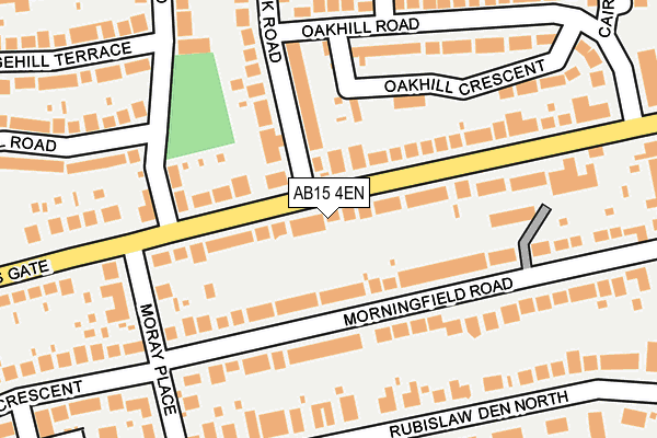 AB15 4EN map - OS OpenMap – Local (Ordnance Survey)