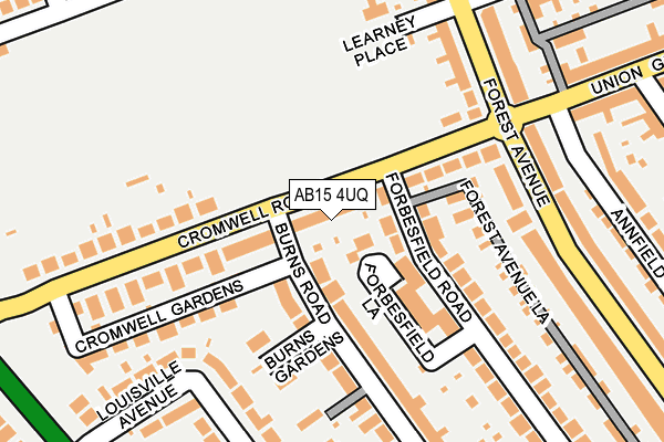 AB15 4UQ map - OS OpenMap – Local (Ordnance Survey)