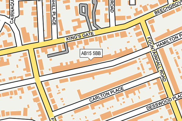 AB15 5BB map - OS OpenMap – Local (Ordnance Survey)