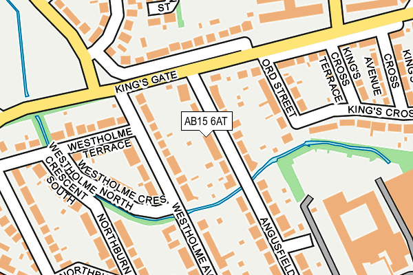 AB15 6AT map - OS OpenMap – Local (Ordnance Survey)