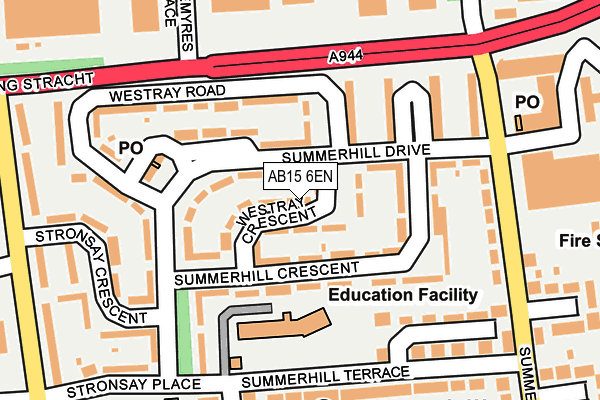 AB15 6EN map - OS OpenMap – Local (Ordnance Survey)