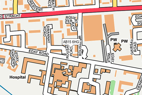 AB15 6HG map - OS OpenMap – Local (Ordnance Survey)