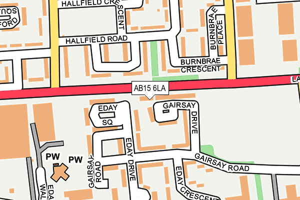 AB15 6LA map - OS OpenMap – Local (Ordnance Survey)