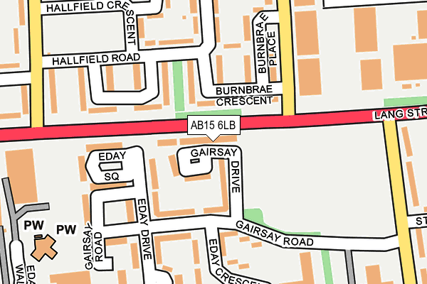 AB15 6LB map - OS OpenMap – Local (Ordnance Survey)
