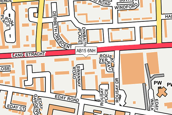AB15 6NH map - OS OpenMap – Local (Ordnance Survey)
