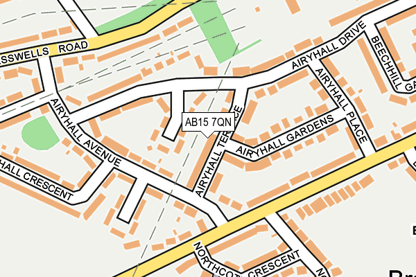 AB15 7QN map - OS OpenMap – Local (Ordnance Survey)