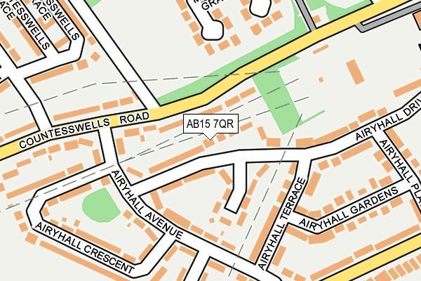 AB15 7QR map - OS OpenMap – Local (Ordnance Survey)