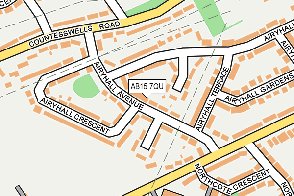 AB15 7QU map - OS OpenMap – Local (Ordnance Survey)