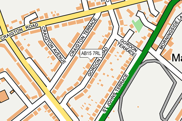 AB15 7RL map - OS OpenMap – Local (Ordnance Survey)