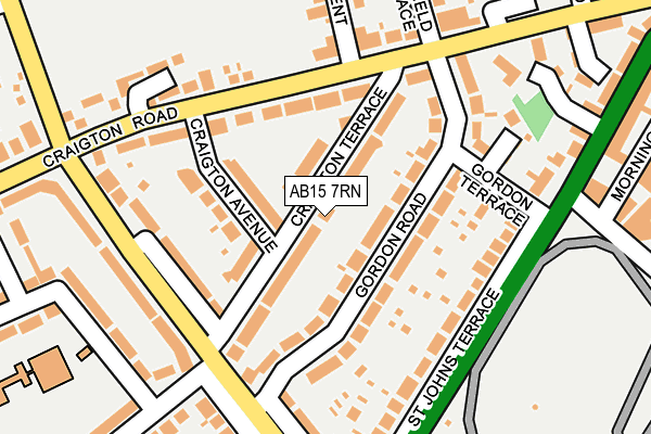 AB15 7RN map - OS OpenMap – Local (Ordnance Survey)