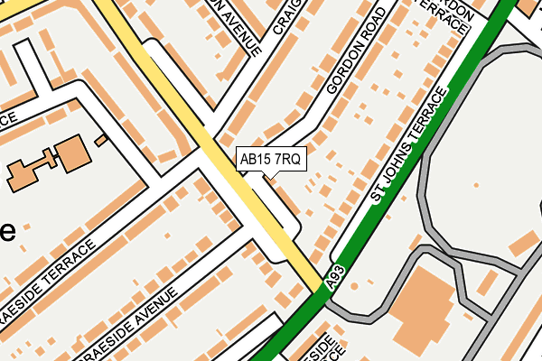 AB15 7RQ map - OS OpenMap – Local (Ordnance Survey)