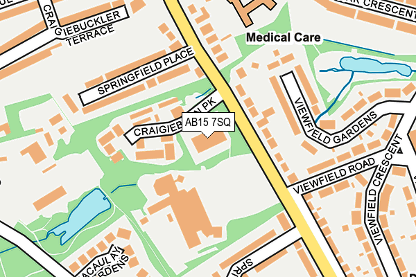 AB15 7SQ map - OS OpenMap – Local (Ordnance Survey)