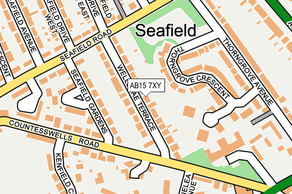AB15 7XY map - OS OpenMap – Local (Ordnance Survey)