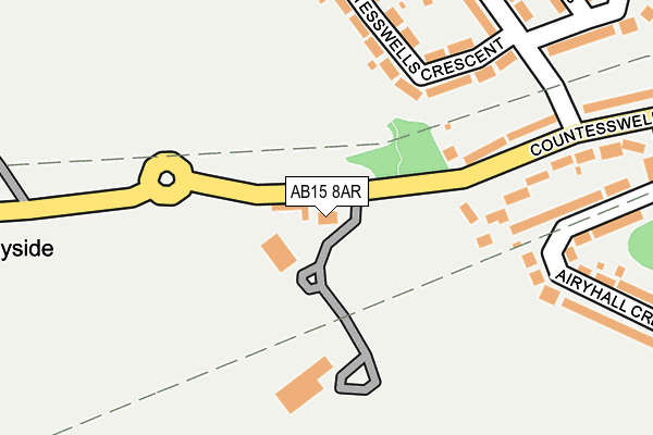 AB15 8AR map - OS OpenMap – Local (Ordnance Survey)