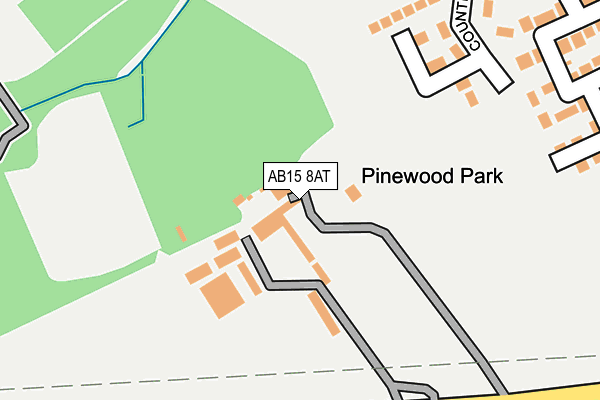 AB15 8AT map - OS OpenMap – Local (Ordnance Survey)