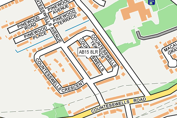 AB15 8LR map - OS OpenMap – Local (Ordnance Survey)
