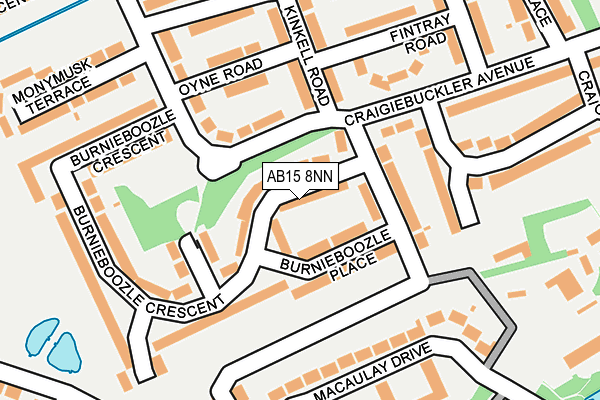 AB15 8NN map - OS OpenMap – Local (Ordnance Survey)