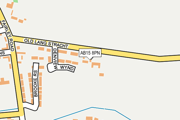 AB15 8PN map - OS OpenMap – Local (Ordnance Survey)